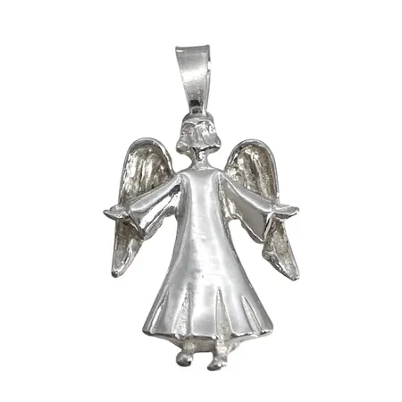 Hänge Ängel, silver 925/1000, SGP, längd inkl. ögla 26 mm, bredd 14 mm Vikt: 1,3 g