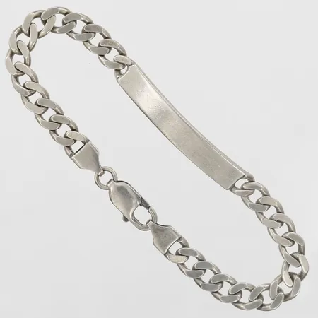 Armband, Pansar med platta, längd: 20cm, bredd: 7mm, GFAB, 925/1000 silver Vikt: 17,3 g