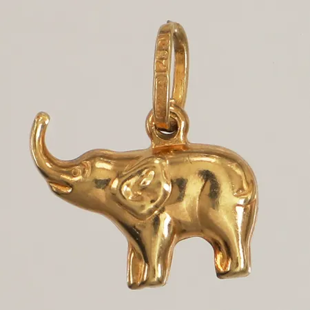 Hänge elefant, längd 20mm, bredd 16mm, 18K Vikt: 1,3 g