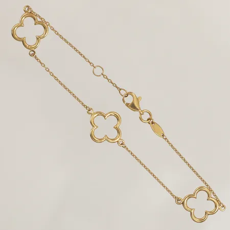 Armband, längd 18-19cm, bredd 0,7-12mm, 18K  Vikt: 1,8 g