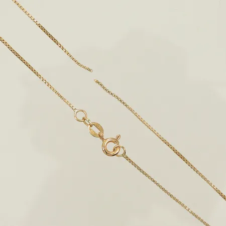 Halskedja venezia, defekt, gått av i länk, 18K, 2,5g Vikt: 2,5 g