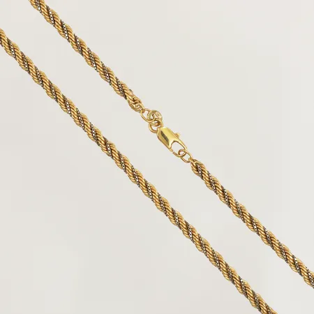 Kedja Cordell, tvåfärgad, längd 46cm, bredd 3,2mm, 18K Vikt: 11,1 g