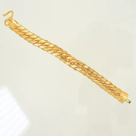 Armband, längd 15,5cm, bredd 10mm, 2 baht, 23K, 30,4g Vikt: 30,4 g