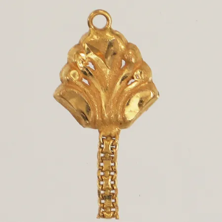 Hänge, längd 20mm, defekt, 18K  Vikt: 0,6 g