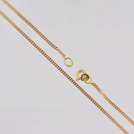 Kedja pansar 40cm, bredd 1,5mm, defekt lås, 18K Vikt: 3,9 g