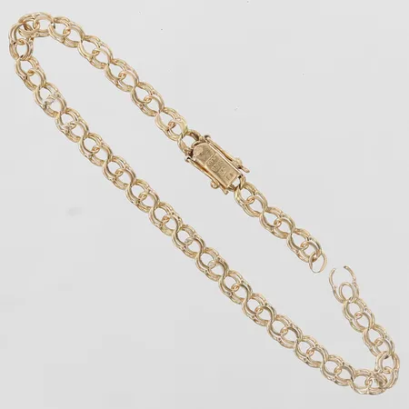 Armband, längd: 18,5cm, bredd: 4,5mm, defekt/av, 18K guld Vikt: 5,2 g