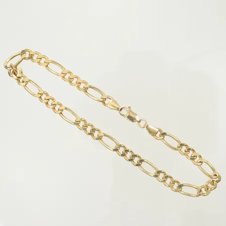 Armband figaro, längd 21,5cm, bredd 5mm, 14K, 4,7g Vikt: 4,7 g