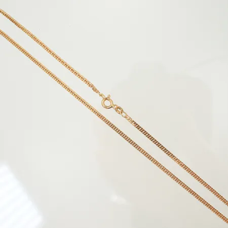 Halskedja pansar, längd 40cm, bredd 3mm, 18K, 7,4g Vikt: 7,4 g