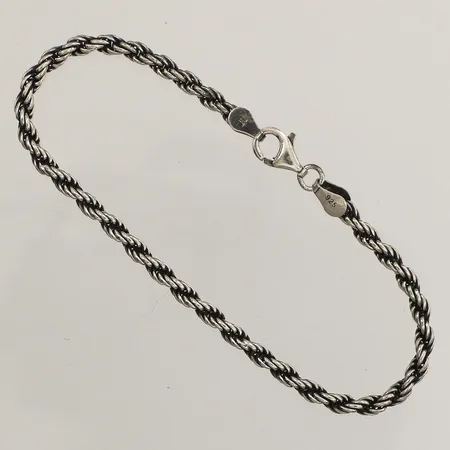 Armband Cordell, längd 19cm, bredd 3,4mm, GHA, 925/1000 silver Vikt: 7,3 g