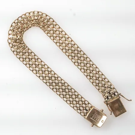 Armband x-länk 18k 14,2g längd 19cm bredd 10mm