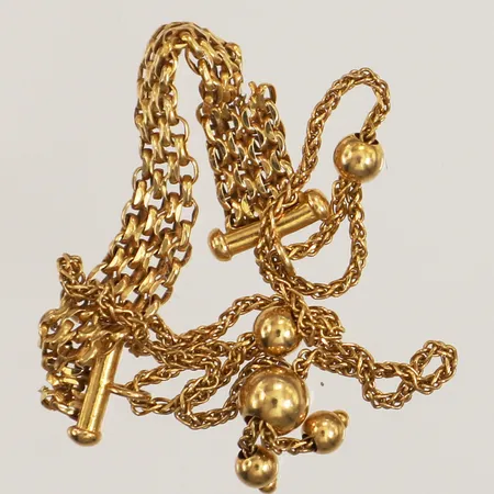 Armband X-länk, reglerbar storlek, defekt, 21K  Vikt: 3,4 g