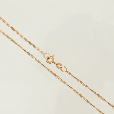 Halskedja pansar, längd 39,5cm, bredd 1,5mm, 18K, 2,8g Vikt: 2,8 g