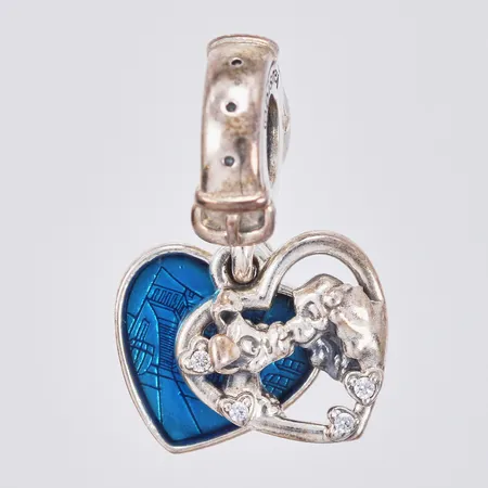 Berlock Lady och Lufsen Hjärta Disney Ø 1,2 x 2cm 925/1000 silver Vikt: 3,7 g