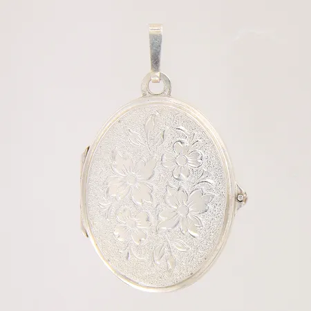 Hänge medaljong, 37X23mm, ögla ej lödd, silver 830/1000 Vikt: 10,7 g