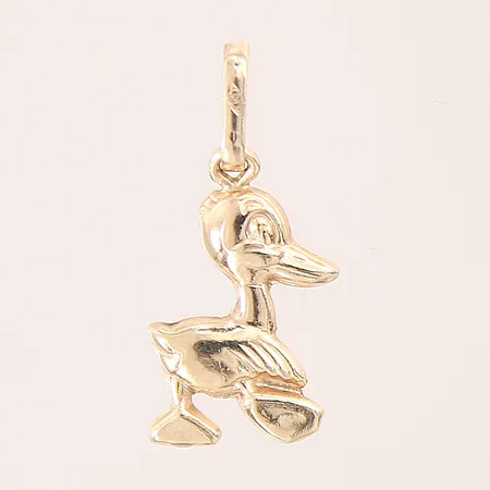 Hänge anka, 21x9,5mm, 14K Vikt: 0,7 g