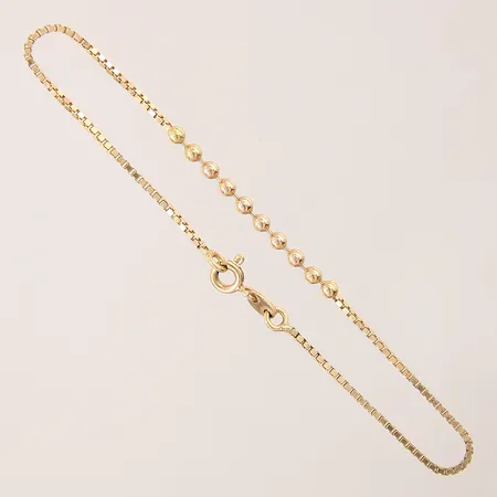 Armband Venezia med kulor, längd: 18cm, bredd: 1,1-2,5mm, 18K  Vikt: 2,6 g