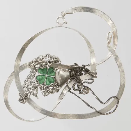 Diverse silver defekta, 925/1000 silver, bruttovikt: 14,4g.