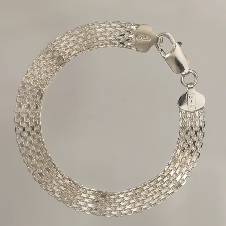 Armband X-länk, längd 19cm, bredd 8,3mm, GHA, 925/1000 silver Vikt: 8,3 g
