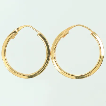 Örhängen Ø 15mm, 1mm, 18K, 0,6g Vikt: 0,6 g