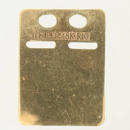 Id-bricka, 23 x 17mm, gravyr, 18K, 1,6g Vikt: 1,6 g