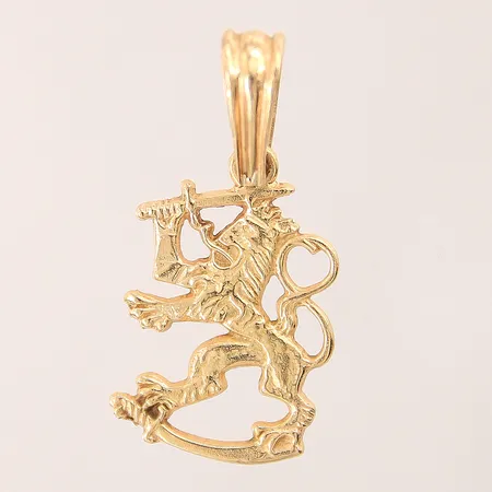 Hänge finskt lejon, 40x19,6mm, 18K Vikt: 7,1 g