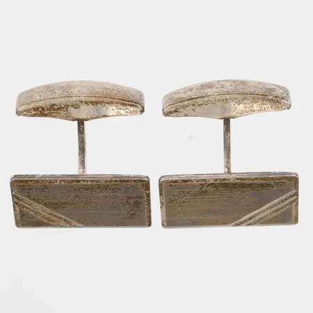 Ett par manschettknappar, 20x13mm, 830/1000 silver Vikt: 8,3 g