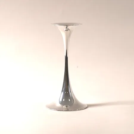 Ljusstake, "Trumpetti", Tapio Wirkkala Kultakeskus, höjd ca 18cm, slitage, repor, 925/1000 silver och fylld fot, bruttovikt 200,5g 