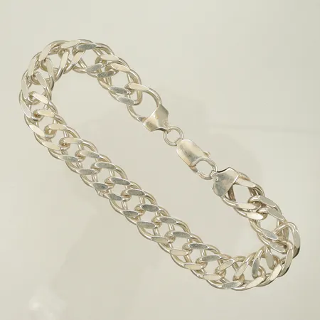 Armband, längd 21,5cm, bredd 10mm, Silver 925/1000, 29,9g Vikt: 29,9 g