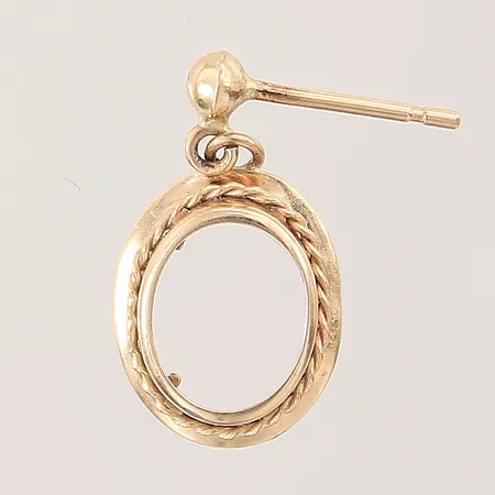 Udda örhänge, defekt, 18K  Vikt: 0,8 g