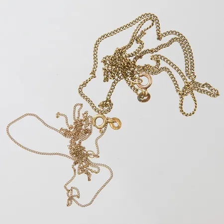 Två kedjor defekta, 14K Vikt: 5,8 g