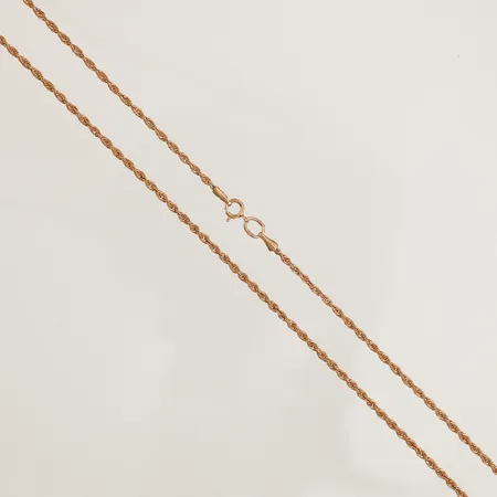 Kedja Cordell, längd 54cm, bredd 2mm, defekt lås, 14K  Vikt: 1,9 g