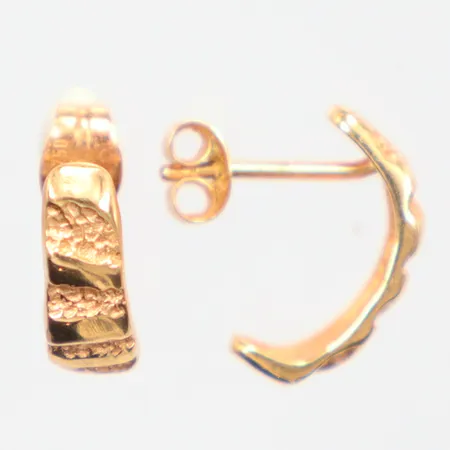 Ett par örhängen 1cm, 18k Vikt: 1,7 g