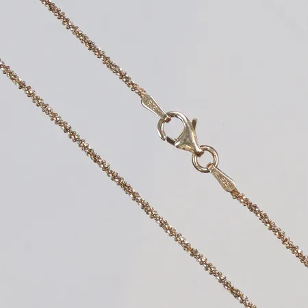 Kedja förgylld 46cm bredd 1,2mm silver 925/1000 Vikt: 2,7 g