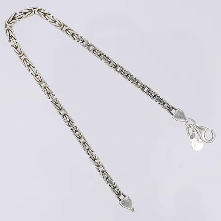 Armband kejsarlänk med en berlock 19cm bredd 4mm silver 925/1000  Vikt: 11,8 g