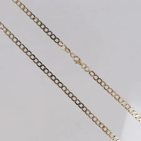 Kedja, längd 49,5cm, bredd 4,3mm, 14K  Vikt: 15,7 g