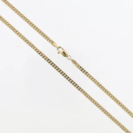 Kedja Pansar 50cm, bredd 2,5mm, GHA, 18K.  Vikt: 14,5 g