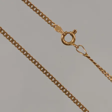 Kedja pansar 46cm, bredd:2mm, 18K 6,1g.