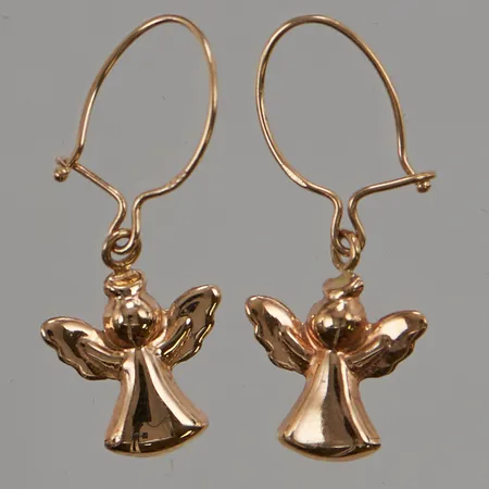 Ett par örhängen "ängel" 26mm, 18K 0,6g.