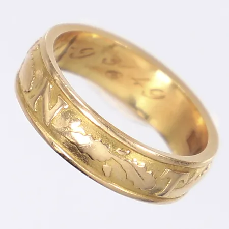 Examensring stl 18 bredd 5mm gravyr 18K Vikt: 6,8 g