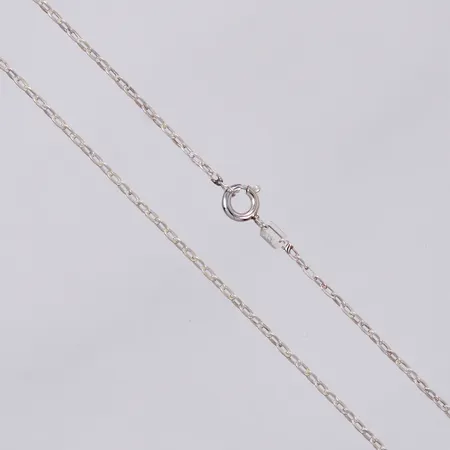 Kedja Ankarlänk längd: ca 48,5cm bredd: ca 1,5mm 835/1000 silver  Vikt: 2,3 g