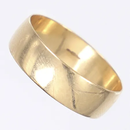 Ring slät stl 19½ bredd 6mm repig 9K Vikt: 2,2 g
