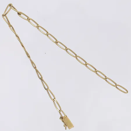 Armband 18,5cm bredd 4mm defekt lås 18K  Vikt: 4,4 g