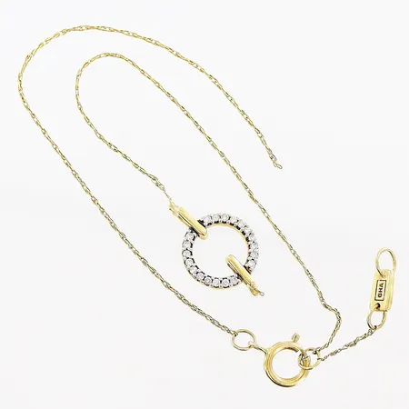 Armband, diamanter, defekt länk, 18K Vikt: 1,4 g