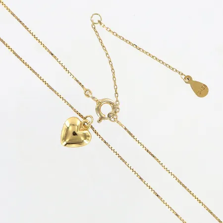 Kedja Venezia 42cm, bredd: 1mm, hänge 88x10mm, förgyllt silver 925/1000 Vikt: 1,8 g