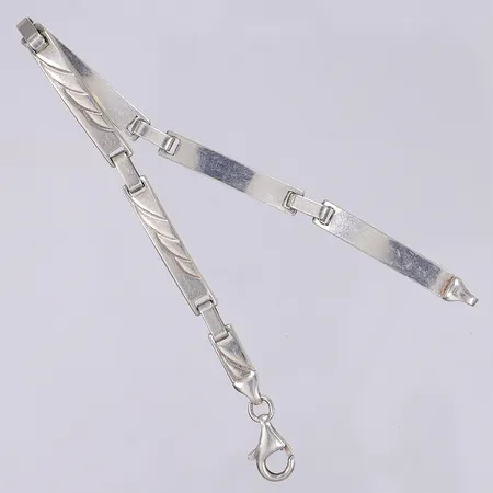 Armband 19,5cm bredd 5mm silver 925/1000  Vikt: 14 g