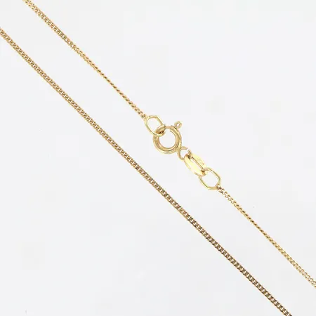 Kedja Pansar 38cm, bredd 0,5mm, 18K.  Vikt: 1,2 g