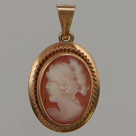 Hänge Camé 20mm, 18K 1,9g.