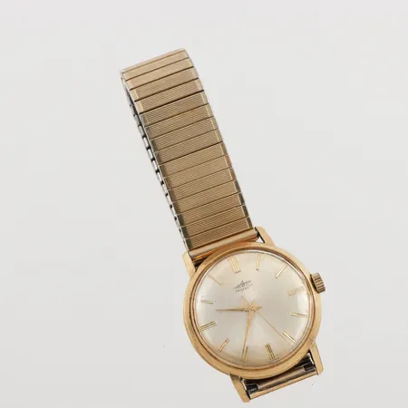 Herrur Perfecta 18K, 33,5mm, manuell, repigt plexiglas, gravyr, flexband, inga tillbehör.