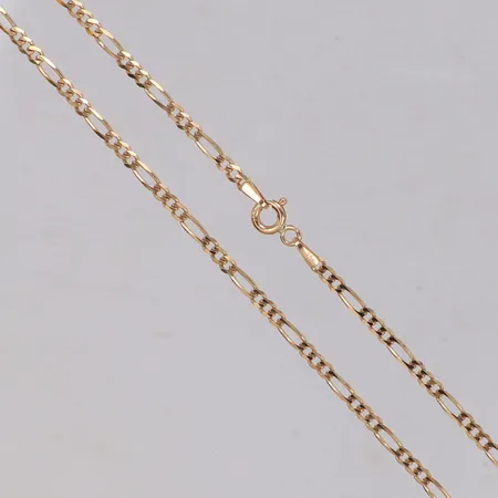 Kedja Figaro, längd 50cm, bredd 2,2mm, 18K Vikt: 5,4 g