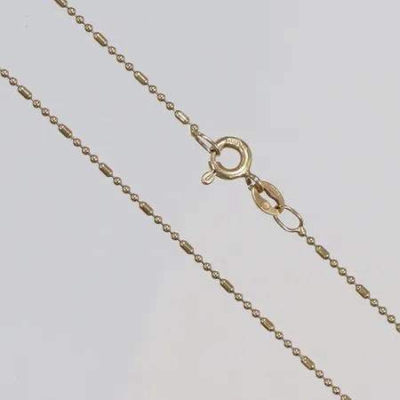 Kedja 40,5mm bredd 1mm 18K Vikt: 1,9 g